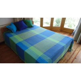 Ágytakaró Azul-Verde XL