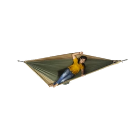 Ticket to the Moon double túrafüggőágy khaki-barna - 2x5m ajándék kötéllel