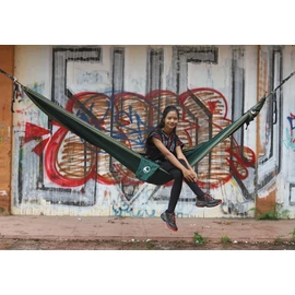 Ticket to the Moon double túrafüggőágy kék-narancs -2x5m ajándék kötéllel