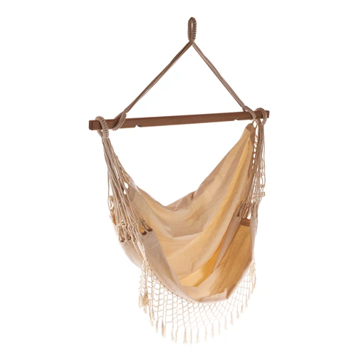 Natúr L függőszék rojttal