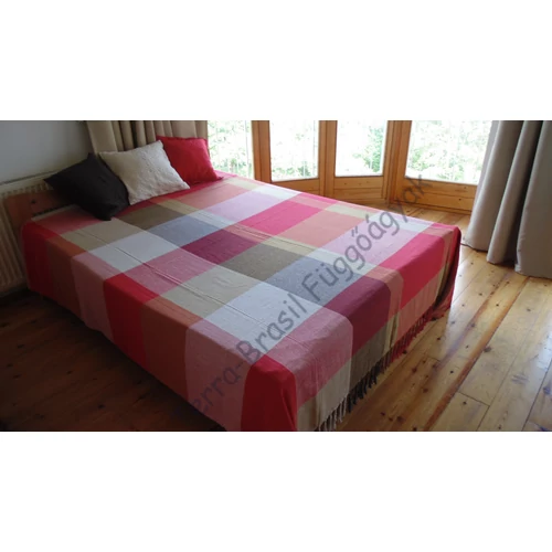 Ágytakaró Bézs-Piros-Barna L