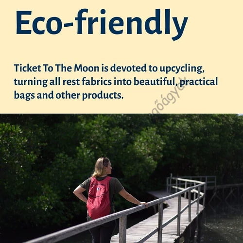 Ticket To the Moon Backpack Plus Hátizsák - piros